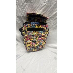 Cool Tote Colorful Cats Sunglasses Insulated Lunch Bag Cooler